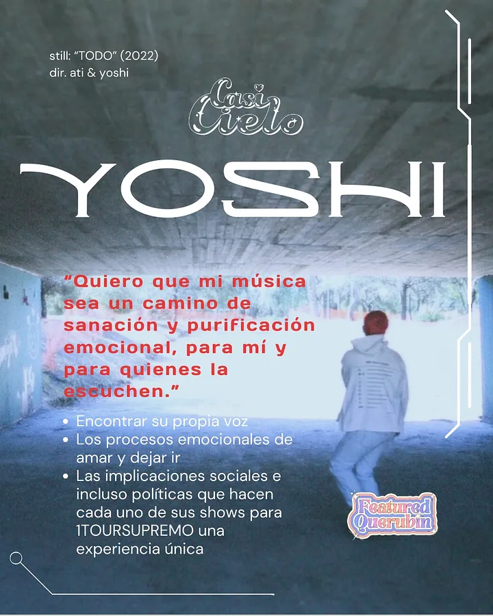 Entrevista con YOSHI: “Quiero que mi música sea un camino de sanación y purificación emocional, para mí y para quienes la escuchen.”