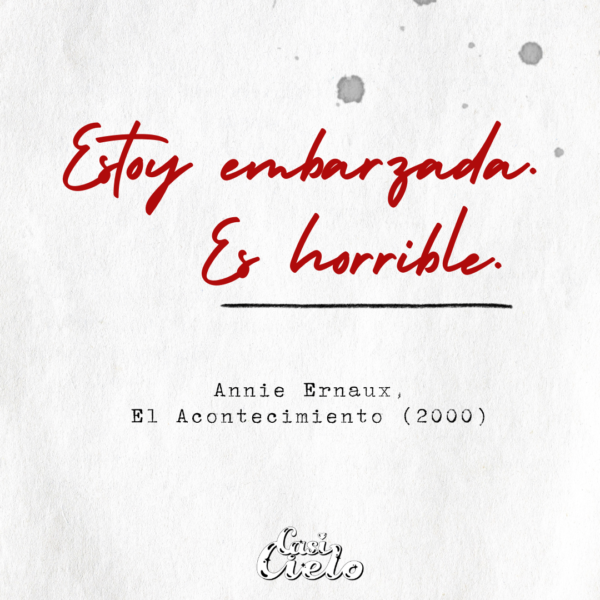 Reseña | Annie Ernaux, El Acontecimiento (2000)