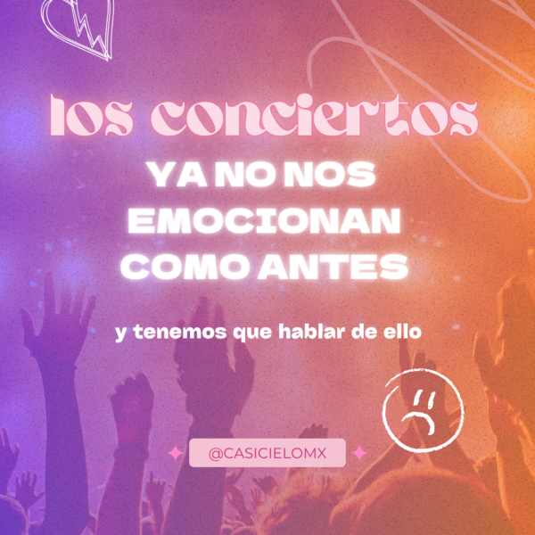 Los conciertos ya no nos emocionan como antes