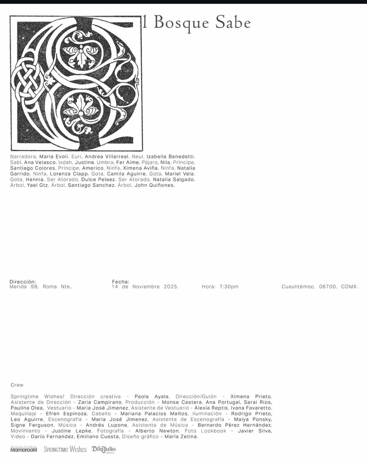 Springtime Wishes en acciones de Moda 2025: El bosque sabe. 